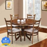 RoyalOak Solid Wood 4 Seater Dining Set (Finish Color -Multi, Knock Down)