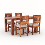 Allie Wood Rosewood (Sheesham) Solid Wood 4 Seater Dining Set (Finish Color -Honey finish, DIY(Do-It-Yourself))