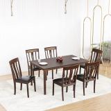 Nilkamal Magnito Solid Wood 6 Seater Dining Set (Finish Color -Brown, Knock Down)