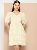 CHEMISTRY Women A-line White Dress