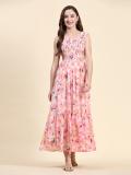 KERI PERRY Women Fit and Flare Pink Dress