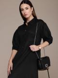 French Connection Women A-line Black Dress