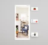 ERAWUD New Design Stylish Wall Hanging Mirror For Home D cor Living Room Engineered Wood Dressing Table (Finish Color - , White, DIY(Do-It-Yourself))