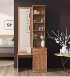 CASPIAN DRE 021 Engineered Wood Dressing Table (Finish Color - , Rainforest Brown With Storage & Drawer, Pre-assembled)