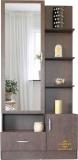 CASPIAN Dressing Table with 4 Shelves and 1 Drawer || Make up Table|| Organizer for Room Engineered Wood Dressing Table (Finish Color - , Brown And White, Pre-assembled)