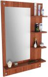 Madhuran Engineered Balleza Without Hook Wood Dressing Mirror, Wall Mount Vanity Mirror Engineered Wood Dressing Table (Finish Color - , Brown, DIY(Do-It-Yourself))