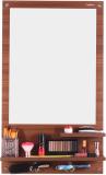 Captiver Cabinet Wall Mounted Dressing Table Classic Walnut with 2 Shelf 21X36 Inch Engineered Wood Dressing Table (Finish Color - , Classic Walnut, DIY(Do-It-Yourself))