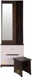 CASPIAN DRE 006 Engineered Wood Dressing Table (Finish Color - , Walnut Brown & White, Pre-assembled)