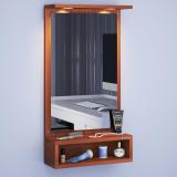 ANIKAA LED Light Dressing Mirror Engineered Wood Dressing Table (Finish Color - , Walnut, DIY(Do-It-Yourself))