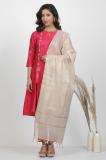 W Cotton Blend Solid Women Dupatta