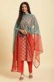 W Polyester Solid Women Dupatta