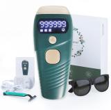 ClothyDeal IPL Permanent FullBody Ultra Painless Laser HairRemoval Machine 999,999 Flashes Corded Epilator (Green)