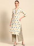 Sangria Women Kurta Palazzo Set