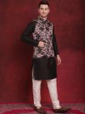 Jompers Men Kurta Pyjama Ethnic Jacket Set