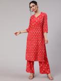 AKS Women Kurta Palazzo Set