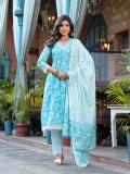 Sangria Women Kurta Pant Attached Dupatta Set