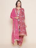 Bhama COUTURE Women Kurta Palazzo Dupatta Set