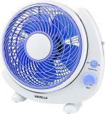 HAVELLS CRESCENT 250 mm 5 Blade Table Fan (Silent Operation | White, Blue | Pack of 1)