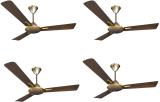 Crompton Aura Prime Anti Dust pack of 4 1200 mm 3 Blade Ceiling Fan (dusky brown | Pack of 4)