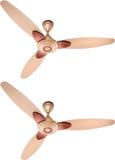 Candes Florence 3 Star 1200 mm 3 Blade Ceiling Fan (Energy Saving | Gold | Pack of 2)