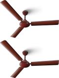 Longway Nexa P2 1200 mm 3 Blade Ceiling Fan (Ultra High Speed | Brown | Pack of 2)