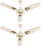 Candes Amaze 3 Star 900 mm 3 Blade Ceiling Fan (Anti Dust | Ivory | Pack of 2)