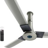 Atomberg | Studio+, 35W, Energy Saving, 2+1 Warranty, 5 Star 1200 mm 3 Blade Ceiling Fan (BLDC Motor with Remote | Sand Grey | Pack of 1)