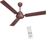 HAVELLS Glaze BLDC 1200 mm 3 Blade Ceiling Fan (BLDC Motor with Remote | Brown | Pack of 1)
