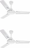 Candes Arena 3 Star 900 mm 3 Blade Ceiling Fan (Ultra High Speed | White | Pack of 2)