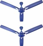 Candes Lynx 3 Star 1200 mm 3 Blade Ceiling Fan (Ultra High Speed | Blue | Pack of 2)