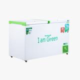 Rockwell 450 L Double Door Standard Deep Freezer (Green, White, GFR450, 5 Star)