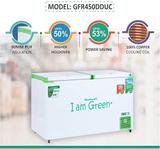 Rockwell 416 L Double Door Standard Deep Freezer (Green, White, GFR 450 DDUC, 5 Star)
