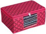 BB BACKBENCHERS Cr Non- Woven Saree Cover With Transparent Window Set Of 1 (Red, Black)