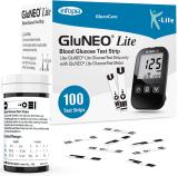 GlucoCare K Life GluNEO Lite 100 Glucometer Strips