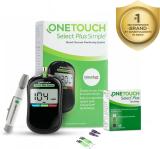 OneTouch Select Plus Simple Glucometer (FREE 10 strips + lancing device + 10 lancets) Glucometer (Black)