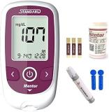 S D BIOSENSOR STANDARD Mentor Fully Automatic Blood Sugar Testing Glucometer 10 Strips Glucometer (Magenta)