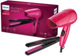 PHILIPS HP8643/46 HP8643/46 Hair Straightener Brush (Black, Pink)