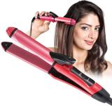 INOOVA Small 2 In 1 Electric Hair Straightener Smooth Lightweight Curler Hair Straightener (Pink, Black)