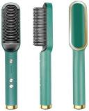 MADSWAS Hair Brush Curling Anti-perm Straight Hair Comb Hair Iron Hair Styler Tool S227 Hair Straightener Professional HQT 909b comb Styler 5 Temperature Control M227 Hair Straightener Brush (Green)