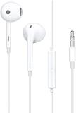 Skymac XE610 Wired inEar Headphones wired Compatible with All Vivo Phone with 3.5mm Jak Wired (White, In the Ear)