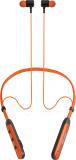 Hitage NBT1950 Sports Neckband Headset Wireless Bluetooth V5.0 with 10M Driver Neckband Bluetooth (Orange, In the Ear)