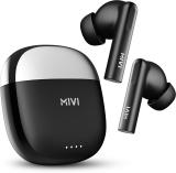 Mivi DuoPods i4 TWS,Quad-mic ENC,13mm Bass,50+ Hrs Playtime,low latency,Type C,5.3 Bluetooth (Black, True Wireless)