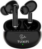 Tunifi MS771 Hook Earbuds/TWs/buds 5.3 with 48H Unbeatable Playtime, Headphones Bluetooth (Black, True Wireless)