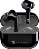 Portronics Harmonics Twins S6 Smart TWS Earbuds,50Hrs Playtime, Auto ENC,ASAP Charge,5.3v Bluetooth (Black, True Wireless)