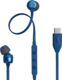 JBL Tune 310C, Hi-Res Audio with DAC , 3-Button EQ , Compatible with USB-C Devices Wired (Blue, In the Ear)