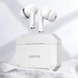 Pebble Glory Buds AI ENC, Premium Design, Fast Paring, 10mm Dynamic Drive Bluetooth (White, True Wireless)