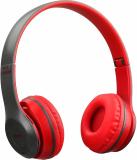 JANROCK New Wireless bluetooth Headphone Headset with Mic Bluetooth (Red, On the Ear)