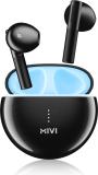 Mivi DuoPods K4 TWS,Rich Bass,50H Playtime,AI ENC,Low Latency,Type C,5.3 BT Earbuds Bluetooth Gaming (Bold Black, True Wireless)