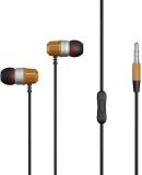 AJ CREATIVE Wired Headphones Dynamic Bass Earphones with In-Line Mic Wired (Gold, In the Ear)