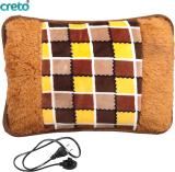 CRETO Extra Soft Velvet Fur Gel Heating Pad Super Comfort Premium Electric 1 L Hot Water Bag (Multicolor)